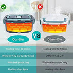 Electric Heated Lunch Box with Dual Power and Adjustable Temperature, Insulated Bag All Vera Mart