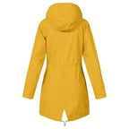 Women's Full Length Raincoat with Adjustable Hood and Breathable Lining All Vera Mart