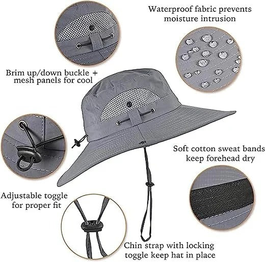 Cooling Sun Hat with Dual Fans and Solar Battery, Adjustable Fit All Vera Mart
