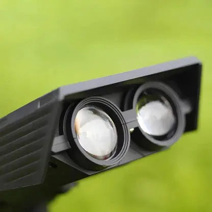 Solar LED Spot Light with Adjustable Zoom Lens, RGB and Warm White Modes, IP65 Waterproof All Vera Mart
