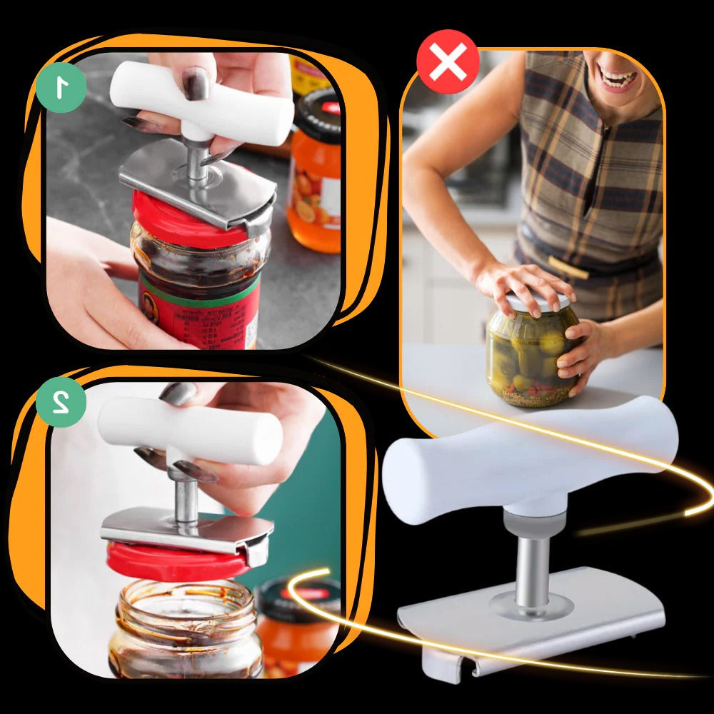 Universal Jar Lid Opener with Palm-Shaped Handle and Non-Slip Grip All Vera Mart