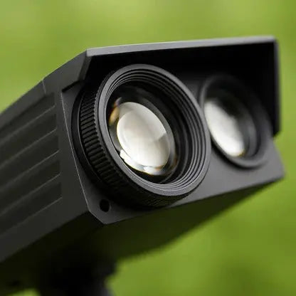 Solar LED Spot Light with Adjustable Zoom Lens, RGB and Warm White Modes, IP65 Waterproof All Vera Mart