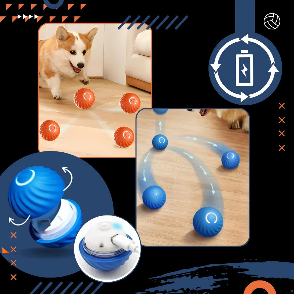 Self-Rolling Dog Ball with Obstacle Avoidance and Rechargeable Battery All Vera Mart