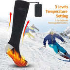 Rechargeable Heated Socks with 3-Level Temperature Control and 8-Hour Battery All Vera Mart