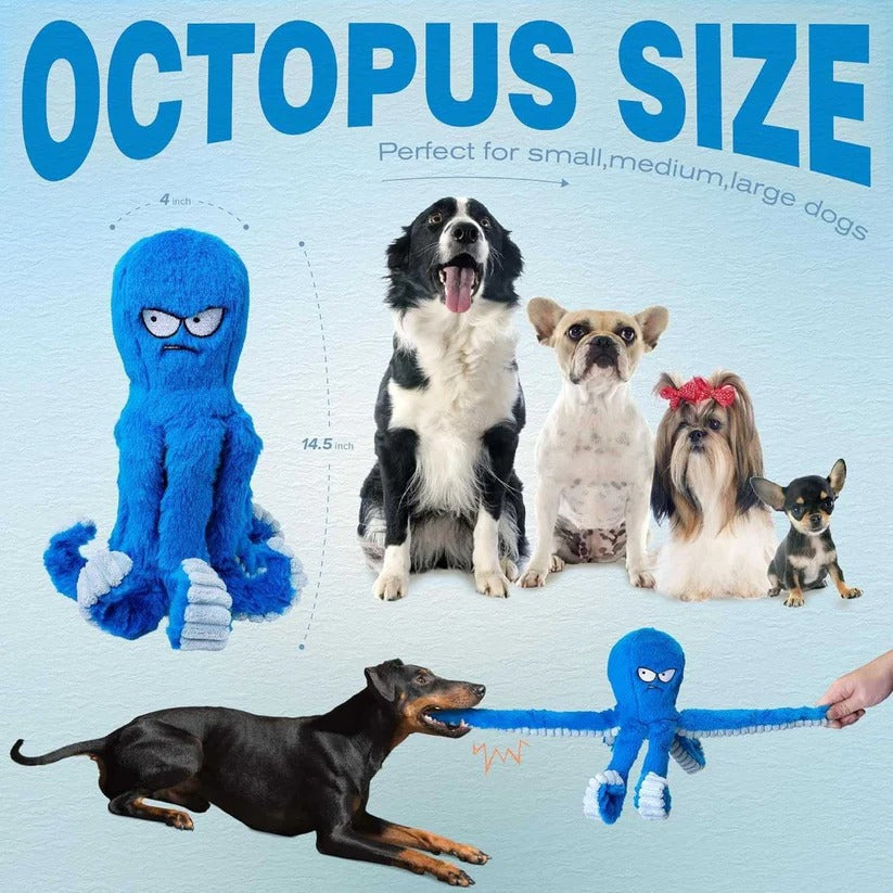 Multi Tentacle Dog Toy with Squeakers and Crinkle for Power Chewers All Vera Mart