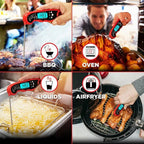 Digital Meat Thermometer with Backlit Display and 2-Second Response Time All Vera Mart