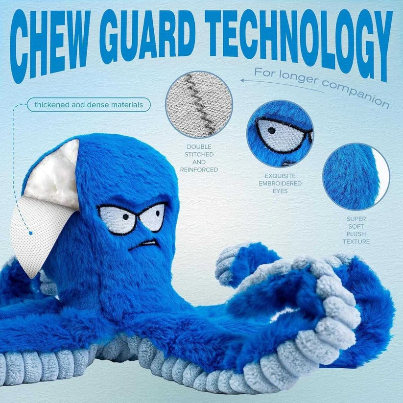 Multi Tentacle Dog Toy with Squeakers and Crinkle for Power Chewers All Vera Mart