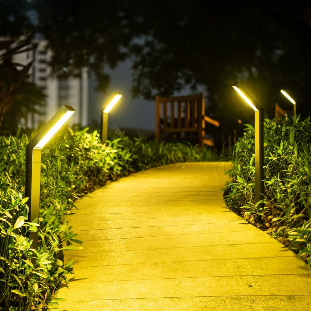Outdoor Ground Stake Light with Solar Panel and Color Temperature Control All Vera Mart