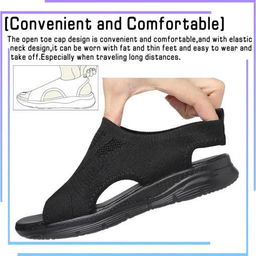 Women's Slingback Sandals with Contoured Footbed and Open Toe Design All Vera Mart