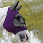 Elastic Mesh Fly Mask for Horses with Full Face Coverage and UV Protection All Vera Mart