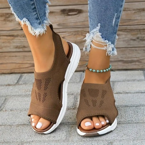 Women's Slingback Sandals with Contoured Footbed and Open Toe Design All Vera Mart