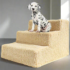 Pet Stairs with Removable Fleece Cover and Non-Slip Surface for Small Dogs All Vera Mart