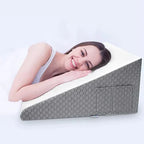 Memory Foam Wedge Pillow with Inclined Surface for Snoring and Reflux Relief All Vera Mart