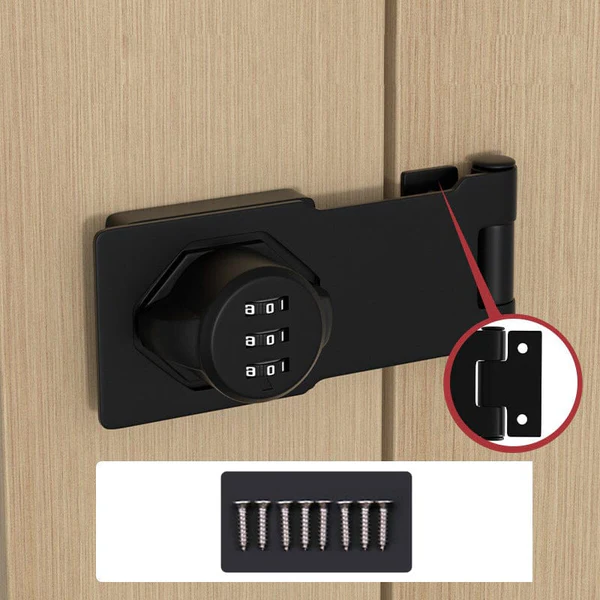 Combination Cabinet Lock with Three Digit Code and Resettable Dials All Vera Mart