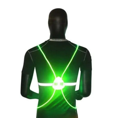Reflective LED Safety Vest with 360-Degree Visibility and Adjustable Fit, USB Rechargeable All Vera Mart
