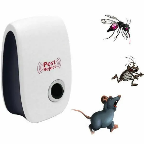 Ultrasonic Pest Repeller with Adaptive Frequency and Low-Power Plug-In 100-800 Sq Ft All Vera Mart