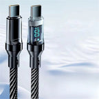 USB Type-C Charging Cable with Real-Time Power Display and 120W Output All Vera Mart