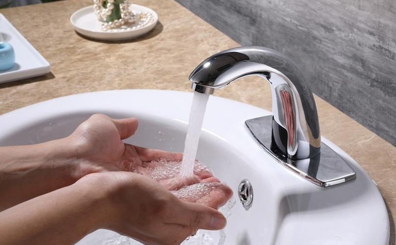 Motion Sensor Basin Faucet with Temperature Control and Automatic Shutoff All Vera Mart
