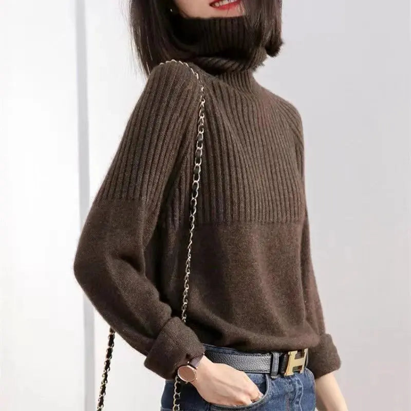 Cashmere Turtleneck Sweater with Fine Gauge Knit and Tailored Fit, Lightweight Insulation All Vera Mart