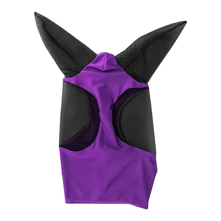 Elastic Mesh Fly Mask for Horses with Full Face Coverage and UV Protection All Vera Mart