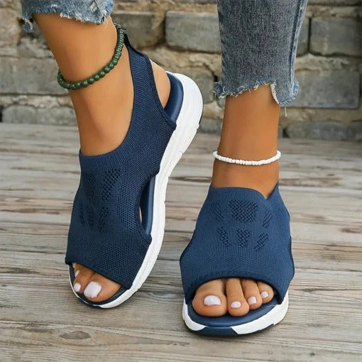 Women's Slingback Sandals with Contoured Footbed and Open Toe Design All Vera Mart