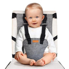 Portable High Chair with Adjustable Harness and Security Loops for Toddlers All Vera Mart