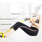 Pedal Resistance Bands with Foot Pedals and Handles for Full Body Training All Vera Mart