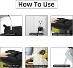 Pressurized Steam Cleaner with 6 Speed Settings and 5 Interchangeable Brush Heads All Vera Mart