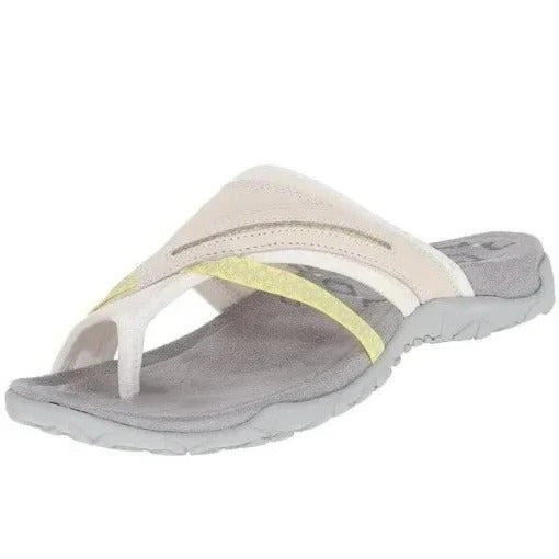 Slip-On Sandals with Cushioned Arch Support and Cross-Strap Design for Women All Vera Mart