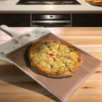 Wooden Pizza Peel with Beveled Edge and 10-Inch Handle, 14x16in Surface All Vera Mart