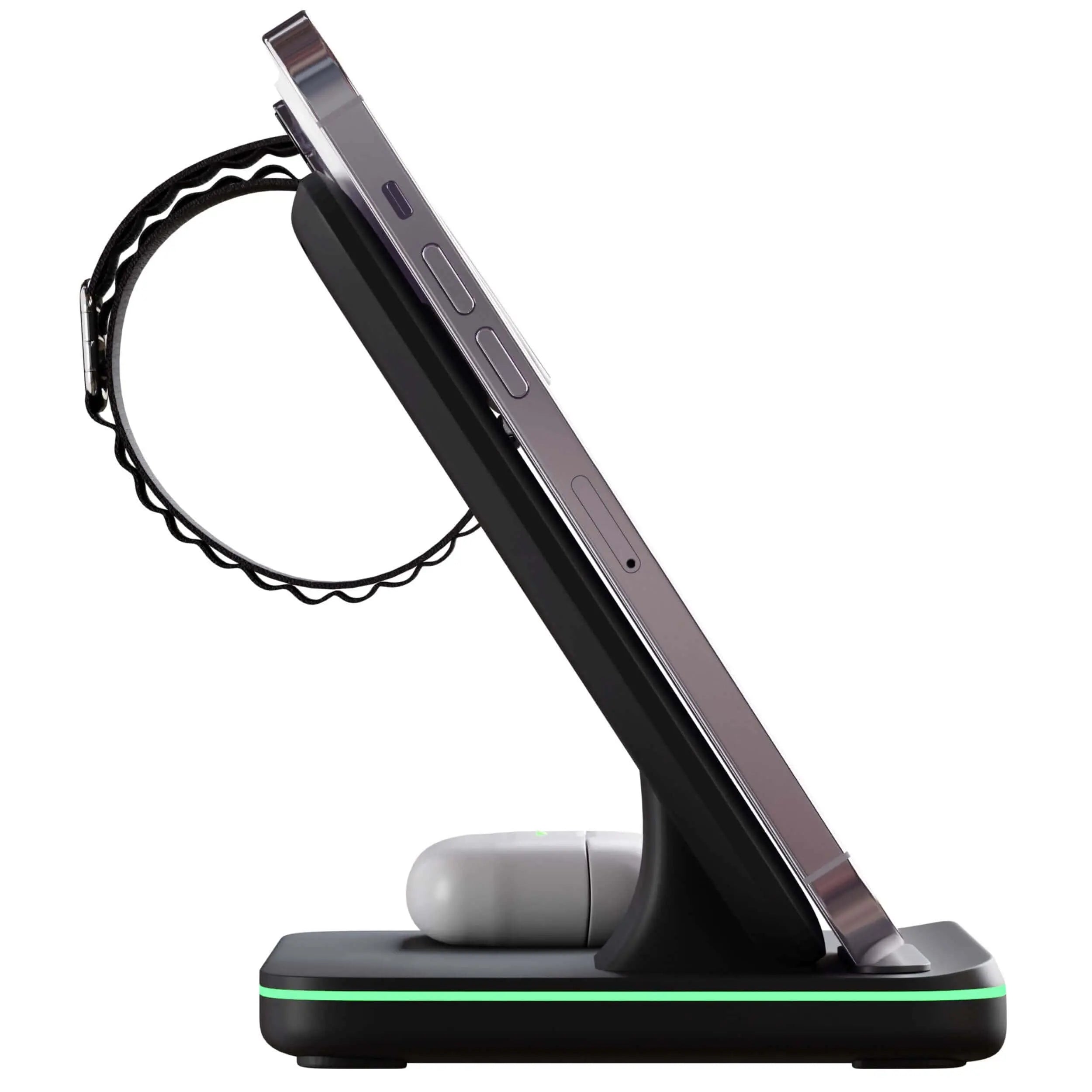 Wireless Charging Dock for Phone, Earbuds and Smartwatch with Fast Charge All Vera Mart