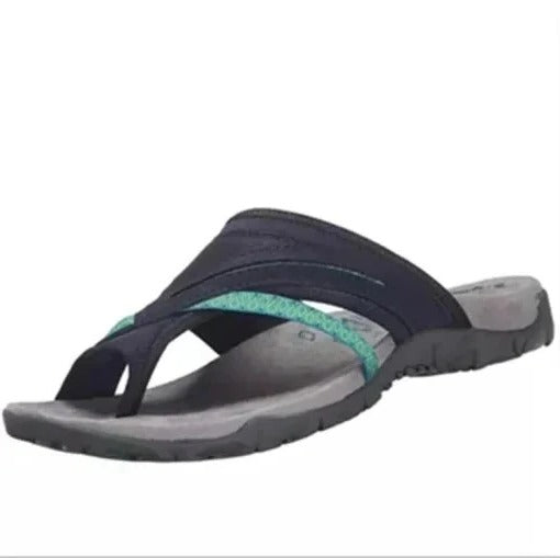 Slip-On Sandals with Cushioned Arch Support and Cross-Strap Design for Women All Vera Mart