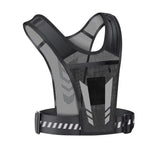 Running Phone Holder Vest with Reflective Print and Multi-Pocket Design All Vera Mart