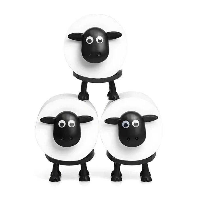 Toilet Paper Roll Holder with Rounded Stacking Design, 3 Pack All Vera Mart