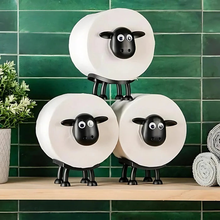 Toilet Paper Roll Holder with Rounded Stacking Design, 3 Pack All Vera Mart