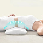 Lumbar Support Pillow with Contoured Spine Alignment and Heat Reducing Airflow All Vera Mart