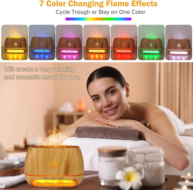 Negative Ion Salt Crystal Lamp with Warm Amber Glow and Universal Charging All Vera Mart