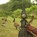 Witch Character Sculpture for Indoor Tabletop Display and Seasonal Décor All Vera Mart