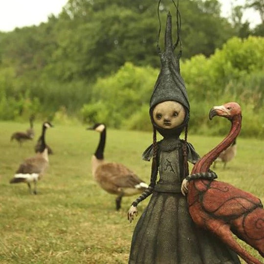 Witch Character Sculpture for Indoor Tabletop Display and Seasonal Décor All Vera Mart
