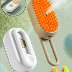 Steam Dog Grooming Brush with Silicone Teeth and Fur Collection Chamber All Vera Mart