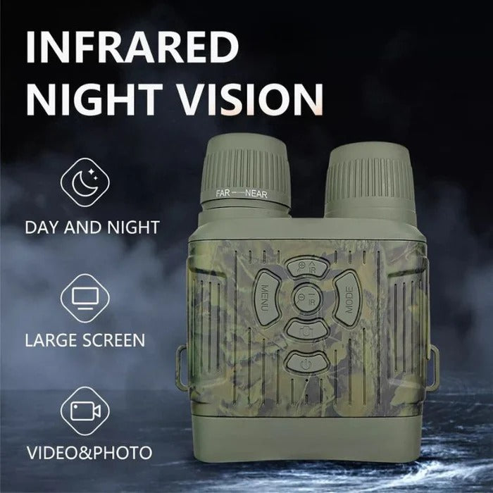 Infrared Binoculars with HD Recording and Dual Zoom, 1000ft Range All Vera Mart