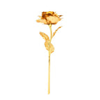 Gold Plated Real Rose with 24K Foil Coating and Gift Box, 11-12 Inches All Vera Mart