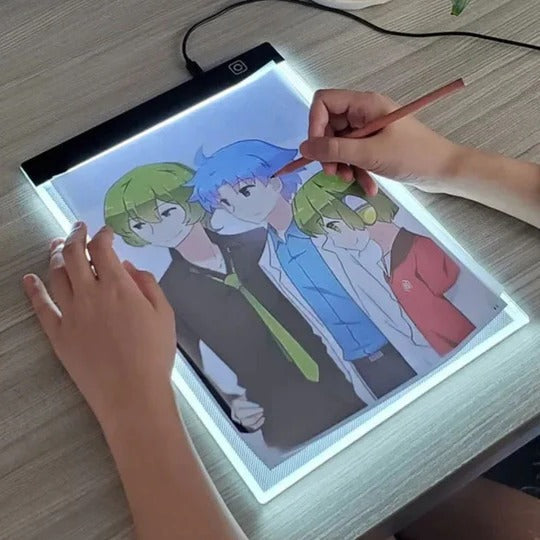 LED Tracing Tablet with Three Brightness Settings and Even Illumination, A5 A4 All Vera Mart