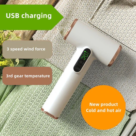 Rechargeable Hair Dryer with 30,000 RPM Motor and Three Speed Settings All Vera Mart