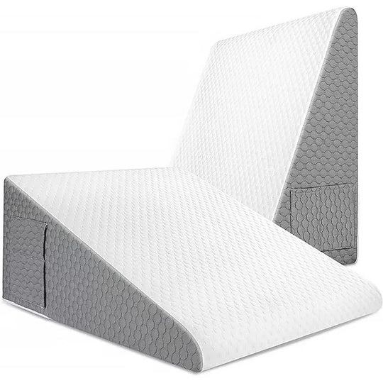 Memory Foam Wedge Pillow with Inclined Surface for Snoring and Reflux Relief All Vera Mart