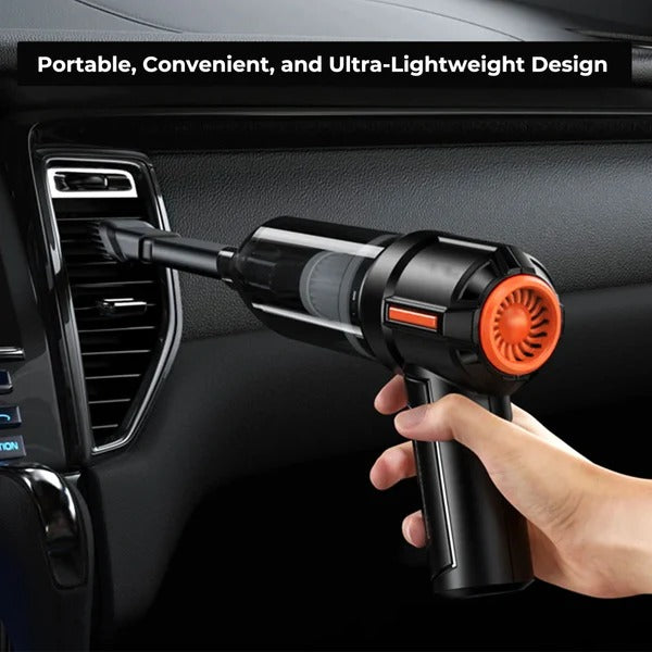 Handheld Vacuum with 90,000 Pa Suction and Six Interchangeable Nozzles for Car Interiors All Vera Mart