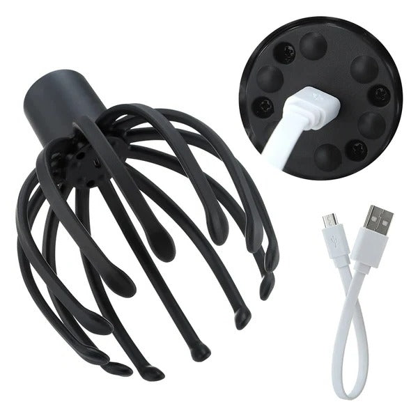 Electric Scalp Massager with 360-Degree Rotating Nodes and Three Speed Settings All Vera Mart