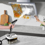 Pressurized Steam Cleaner with 6 Speed Settings and 5 Interchangeable Brush Heads All Vera Mart