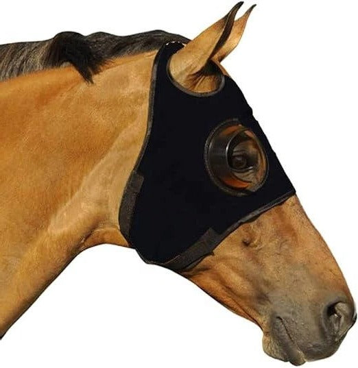 Horse Vision Blinder Hood with Cup-Shaped Side Blockers and Adjustable Hook Loop Closures All Vera Mart