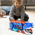 Toy Truck with Lifting Tailgate and Rotating Wheels, Mini Dinosaur Figures All Vera Mart